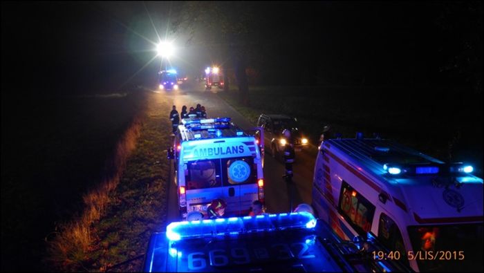 Groźny wypadek drogowy na trasie Pniewo-Jastrowie