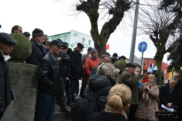 Rolniczy protest w Sępólnie