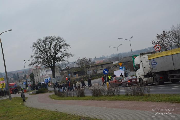 Sępólno: Rolnicy zablokowali krajówkę