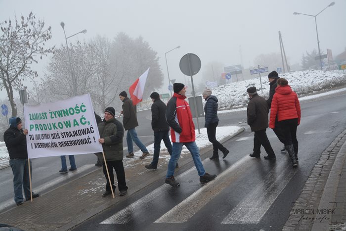 Sępólno: Kolejny protest rolników