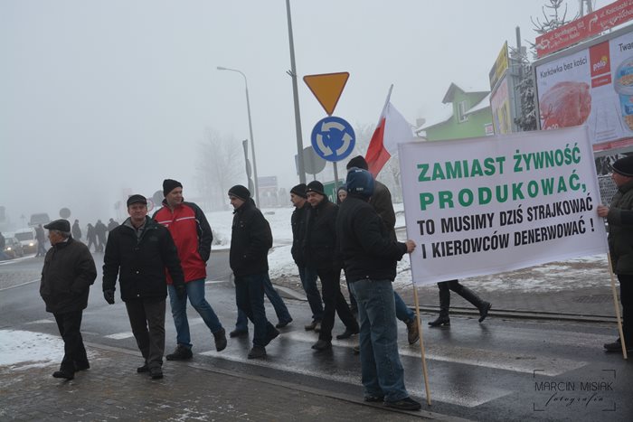 Sępólno: Kolejny protest rolników