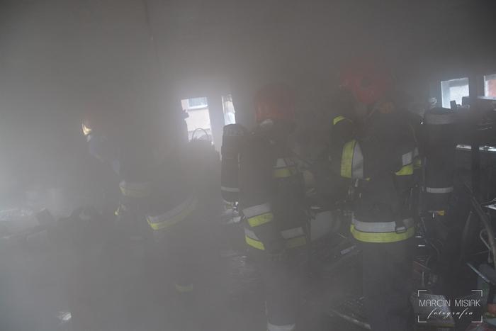 Pożar budynku w Sępólnie