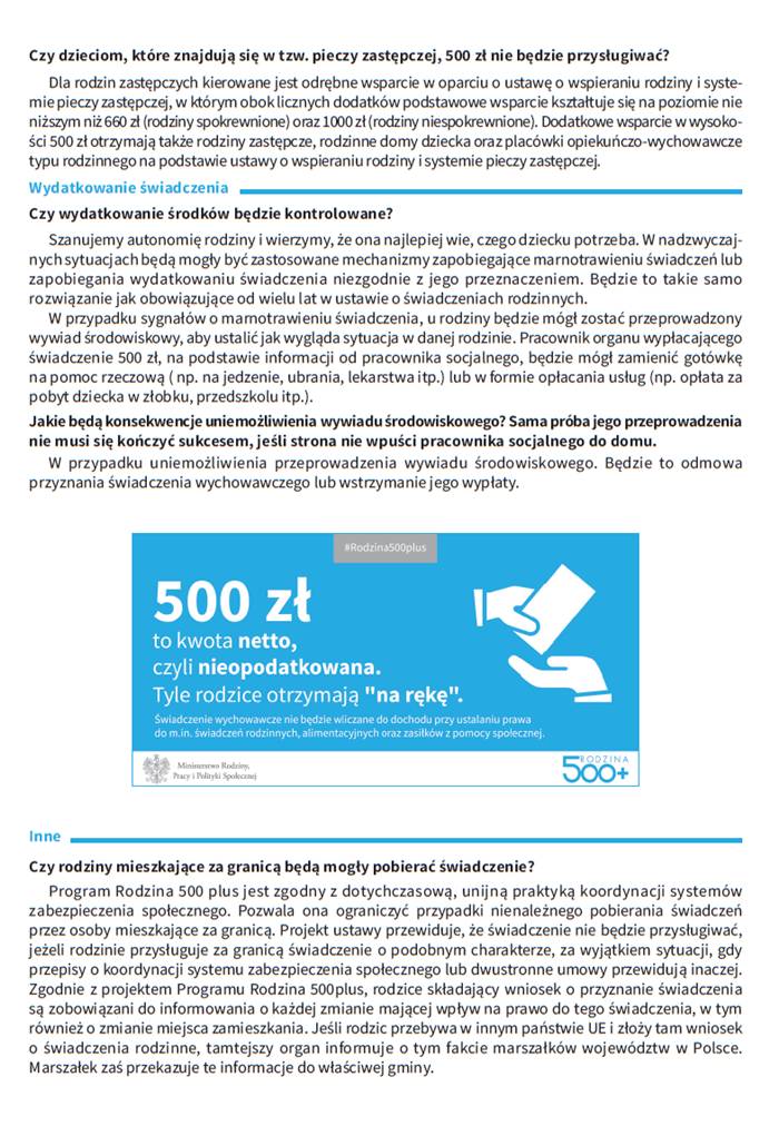 Jak otrzymać świadczenie Rodzina 500 plus?