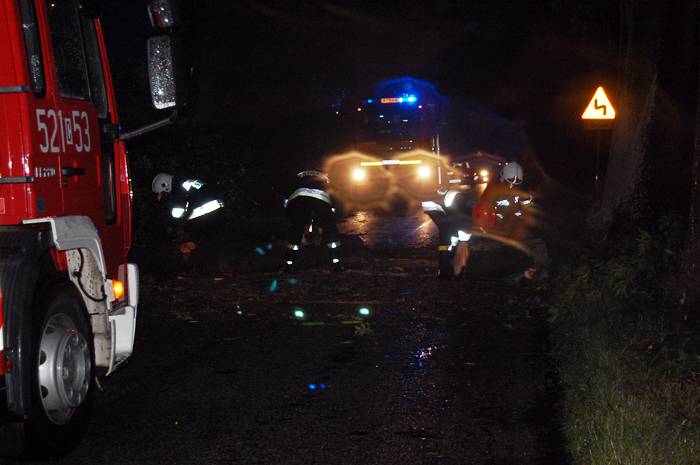 Nad regionem przeszła gwałtowna burza z wichurą i ulewą