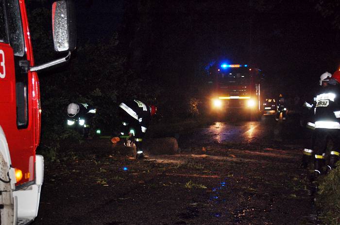 Nad regionem przeszła gwałtowna burza z wichurą i ulewą