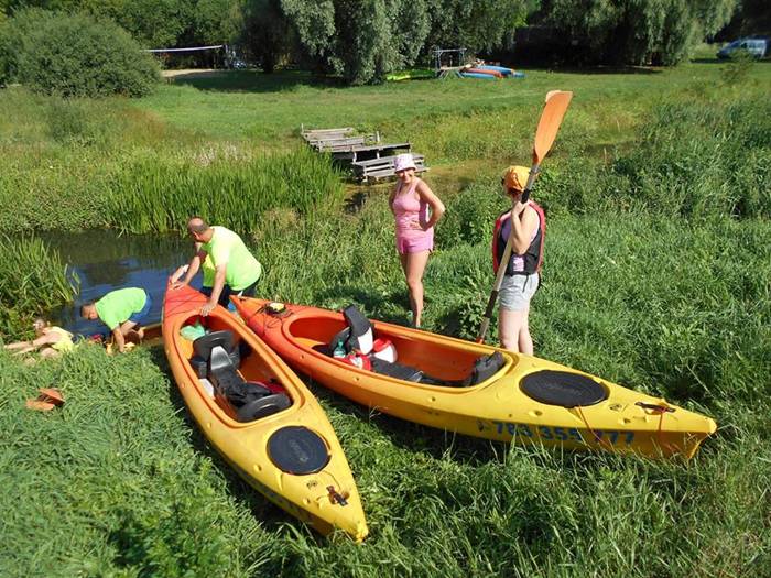 Kajakiem po rzece Wełnie
