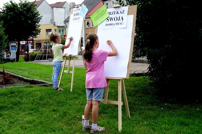 Happening uliczny w Sępólnie Krajeńskim
