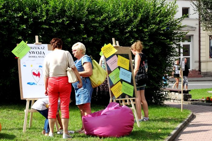 Happening uliczny w Sępólnie Krajeńskim