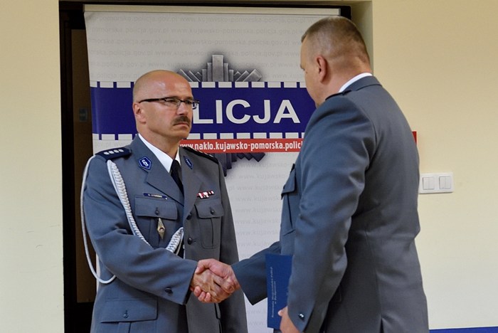 Insp. Krzysztof Bodziński nowym Komendantem Powiatowym Policji w Nakle nad Notecią. Nadkom. Dariusz Stoński odchodzi na emeryturę