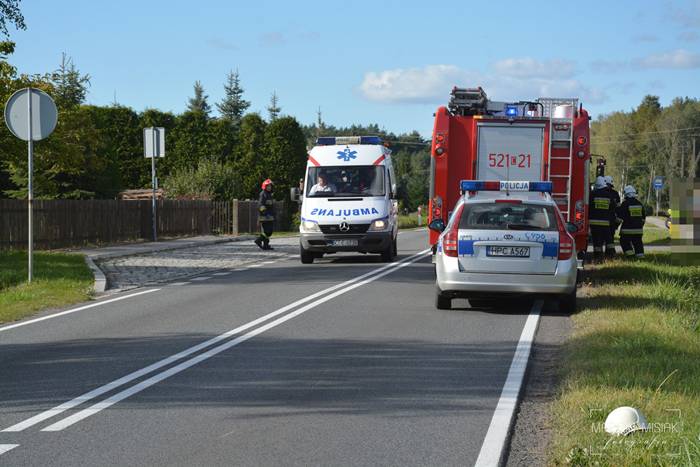 Kamień: Toyota wypadła z drogi