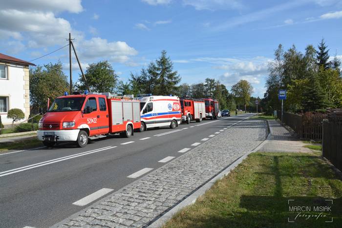 Kamień: Toyota wypadła z drogi