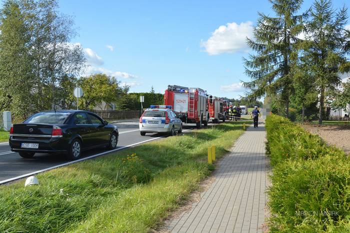 Kamień: Toyota wypadła z drogi