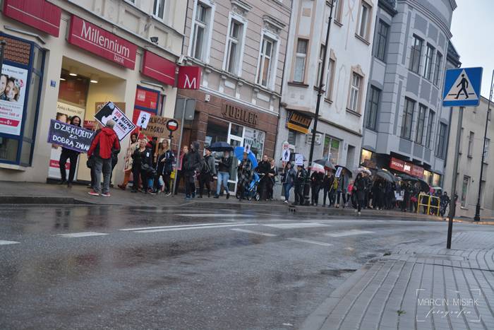Czarny protest w Sępólnie i Więcborku