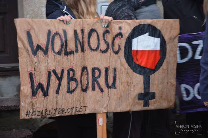 Czarny protest w Sępólnie i Więcborku