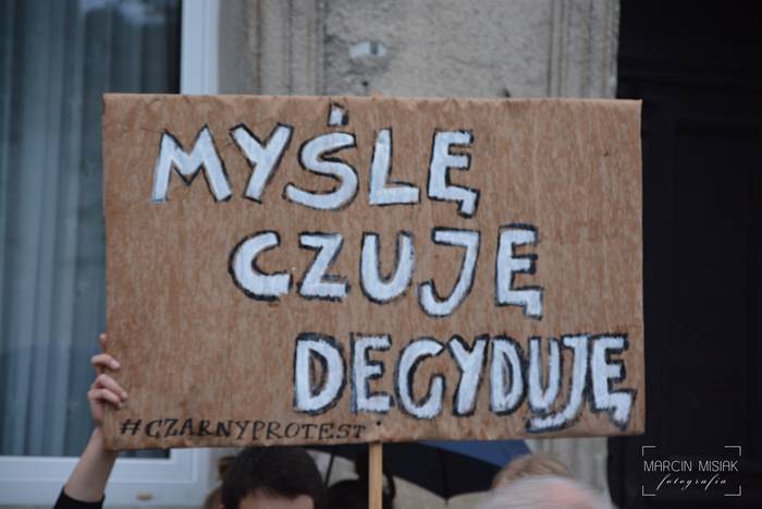 Czarny protest w Sępólnie i Więcborku