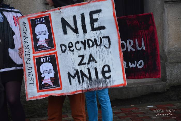 Czarny protest w Sępólnie i Więcborku