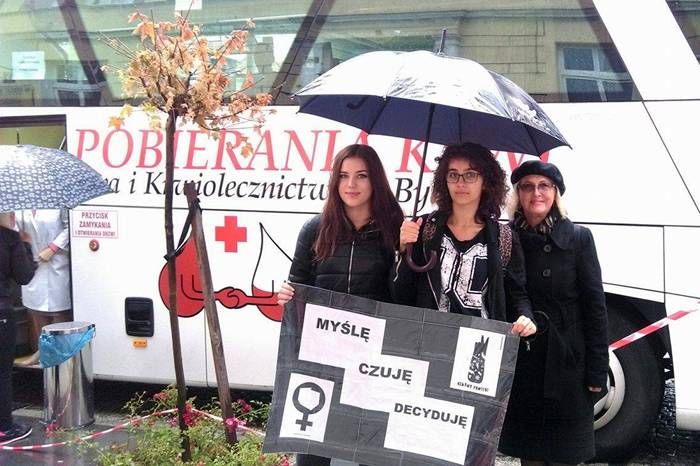 Czarny protest w Sępólnie i Więcborku