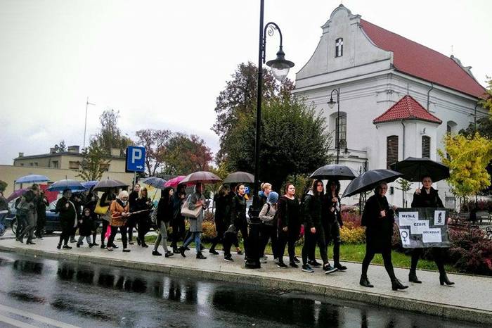 Czarny protest w Sępólnie i Więcborku