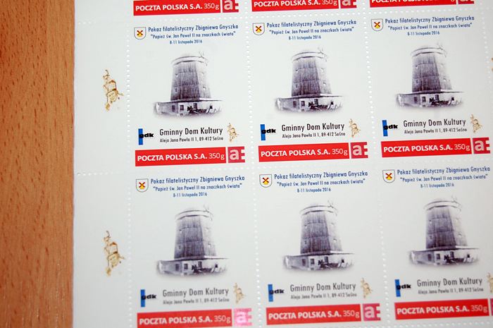 Papież św. Jan Paweł II na znaczkach świata ? wystawa filatelistyczna Zbigniewa Gnyszka w Sośnie