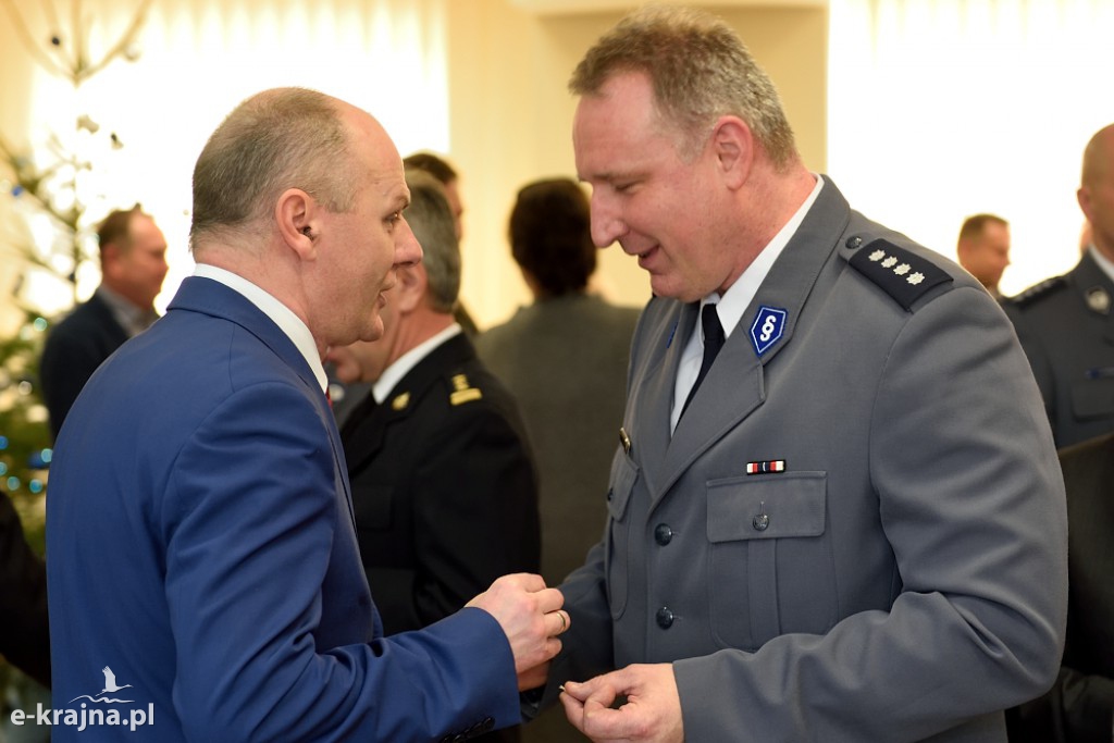 Spotkanie opłatkowe w nakielskiej komendzie