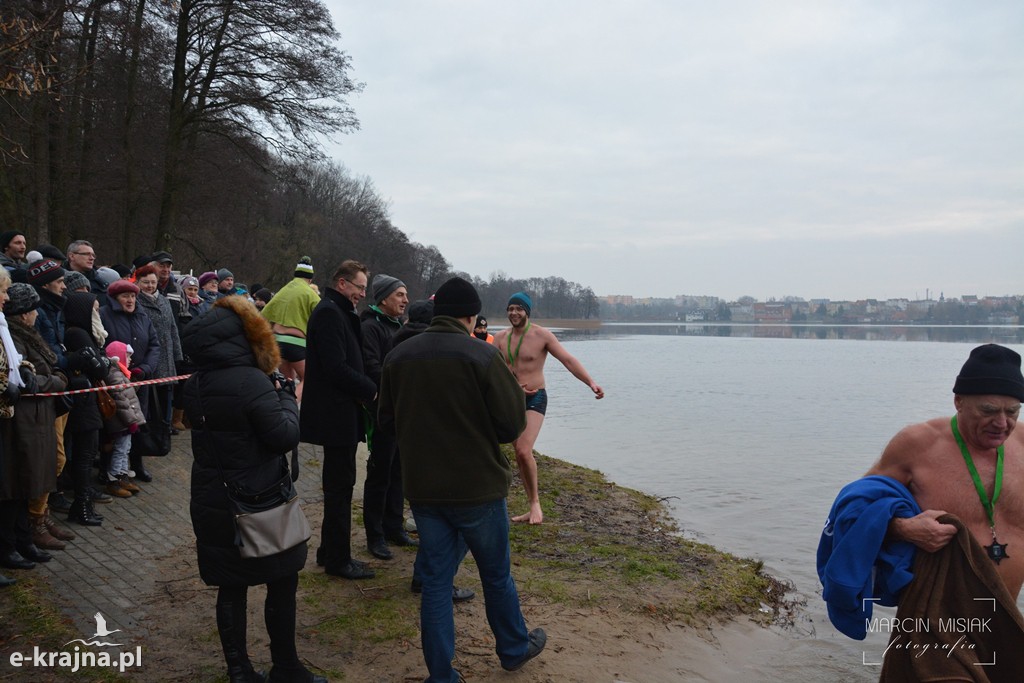 Powitanie Nowego Roku na sępoleńskiej plaży