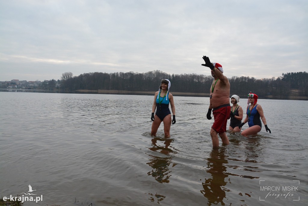 Powitanie Nowego Roku na sępoleńskiej plaży