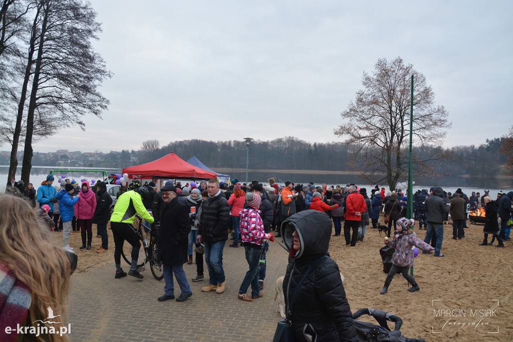 Powitanie Nowego Roku na sępoleńskiej plaży