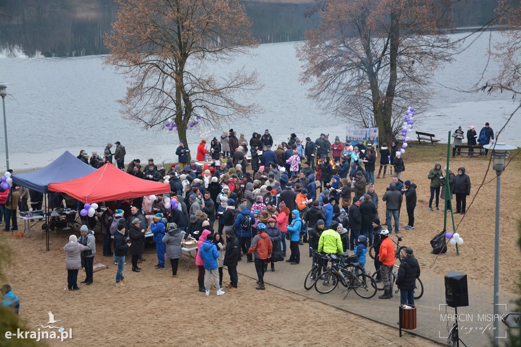 Powitanie Nowego Roku na sępoleńskiej plaży