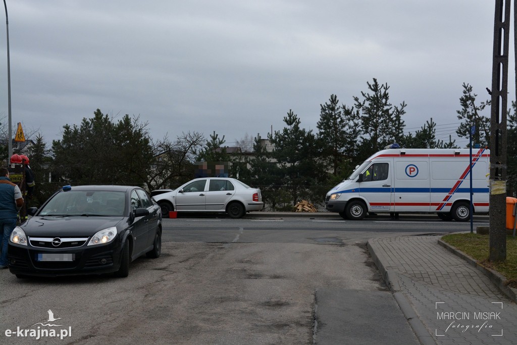 Kolizja osobówek w Kamieniu Krajeńskim