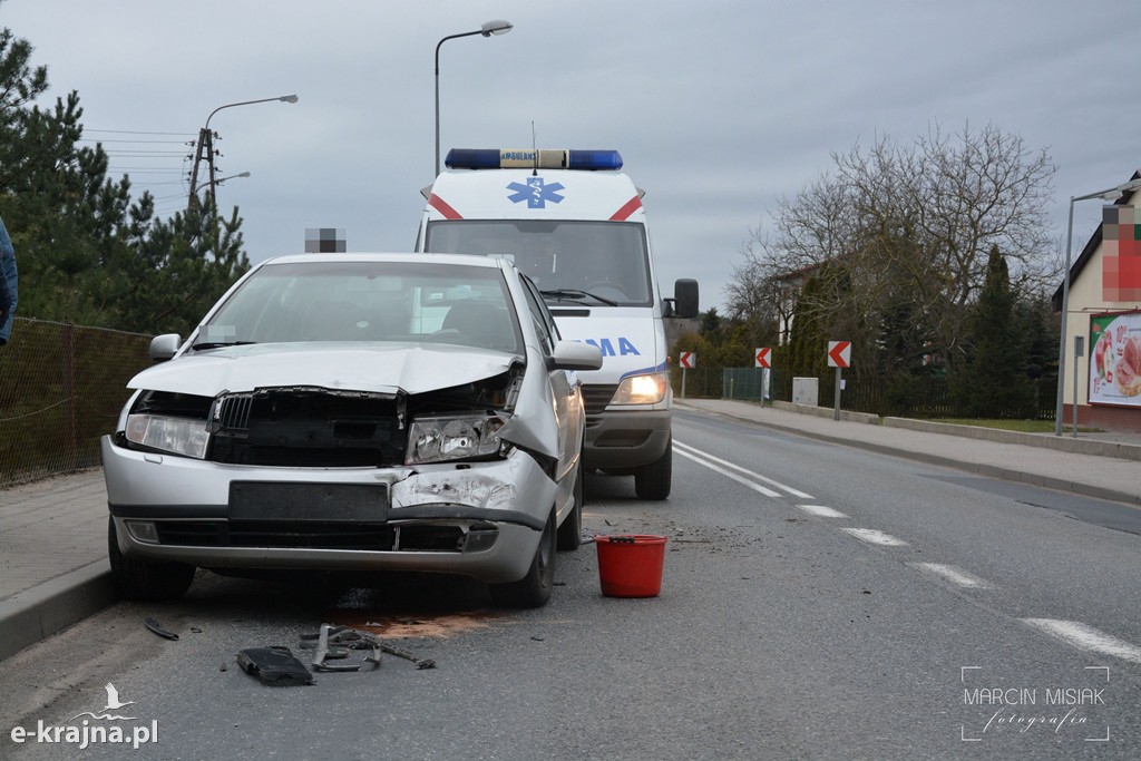 Kolizja osobówek w Kamieniu Krajeńskim