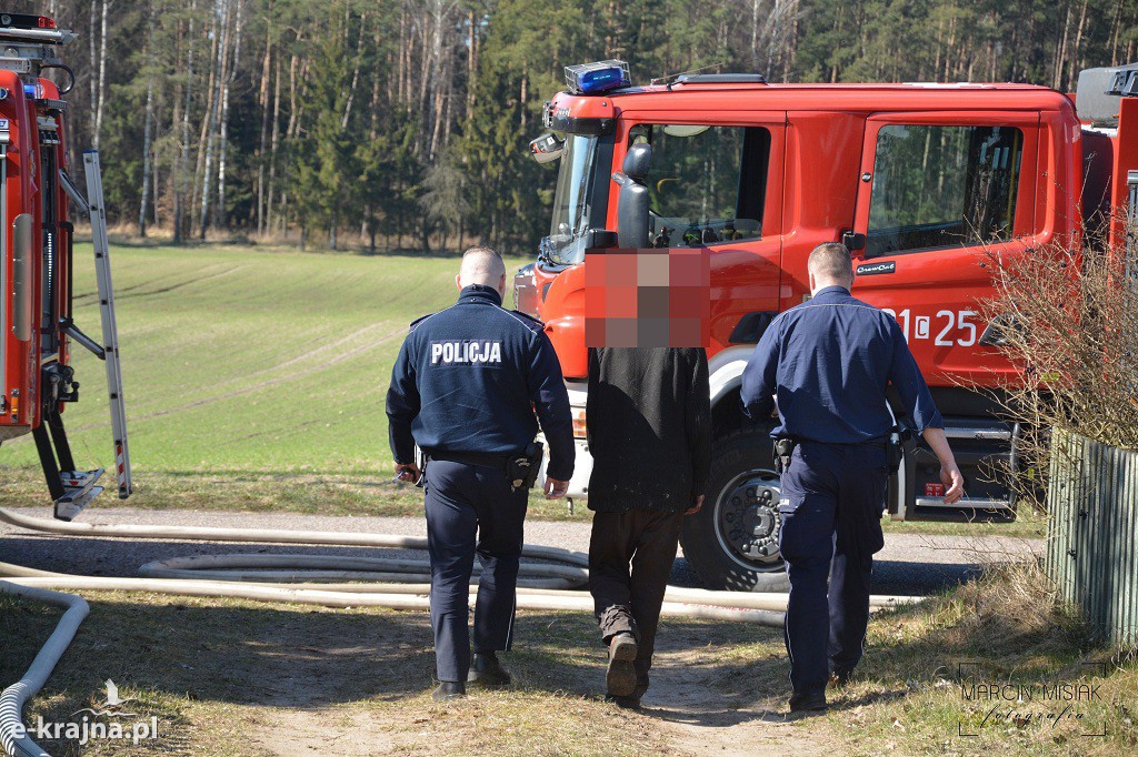 Pożar stodoły w Jeleniu - FOTO