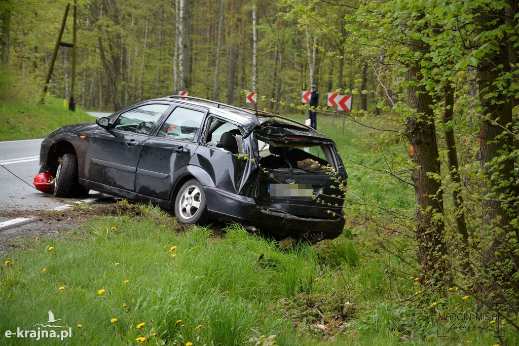 DK 25: Ford uderzył w drzewo