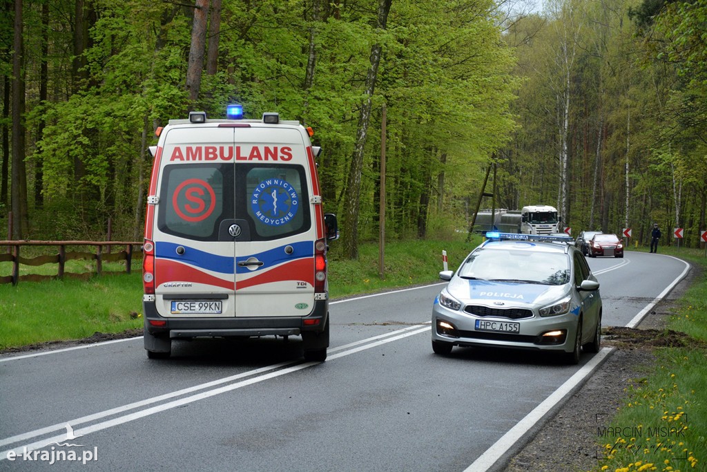 DK 25: Ford uderzył w drzewo