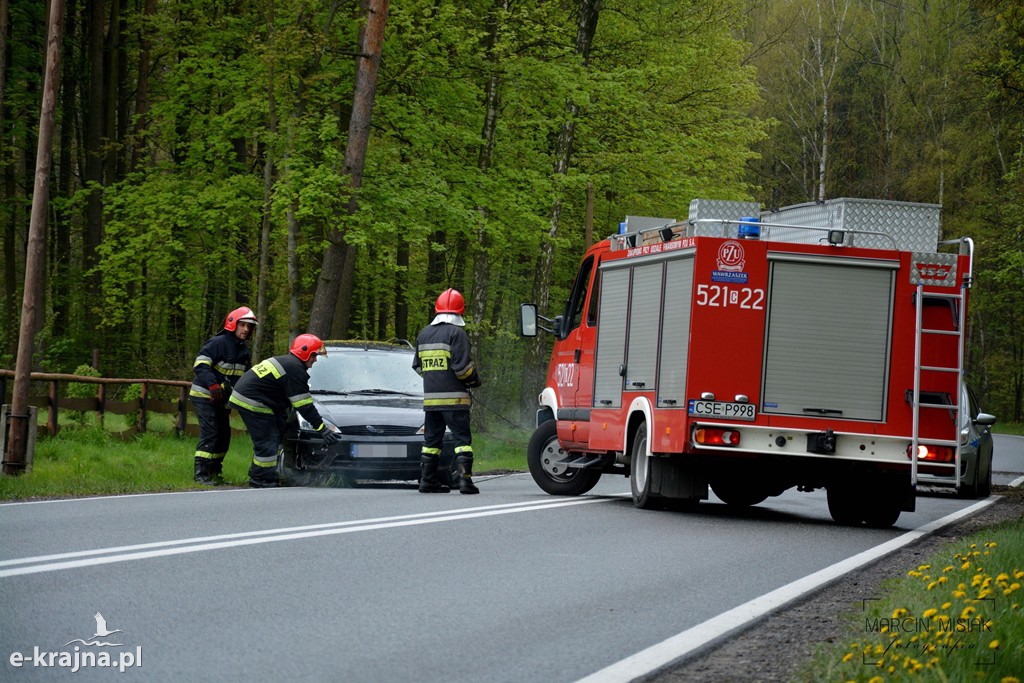 DK 25: Ford uderzył w drzewo