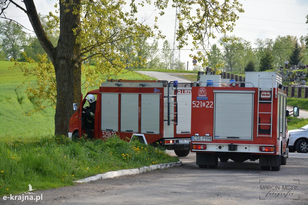 Zderzenie osobówek w Zabartowie