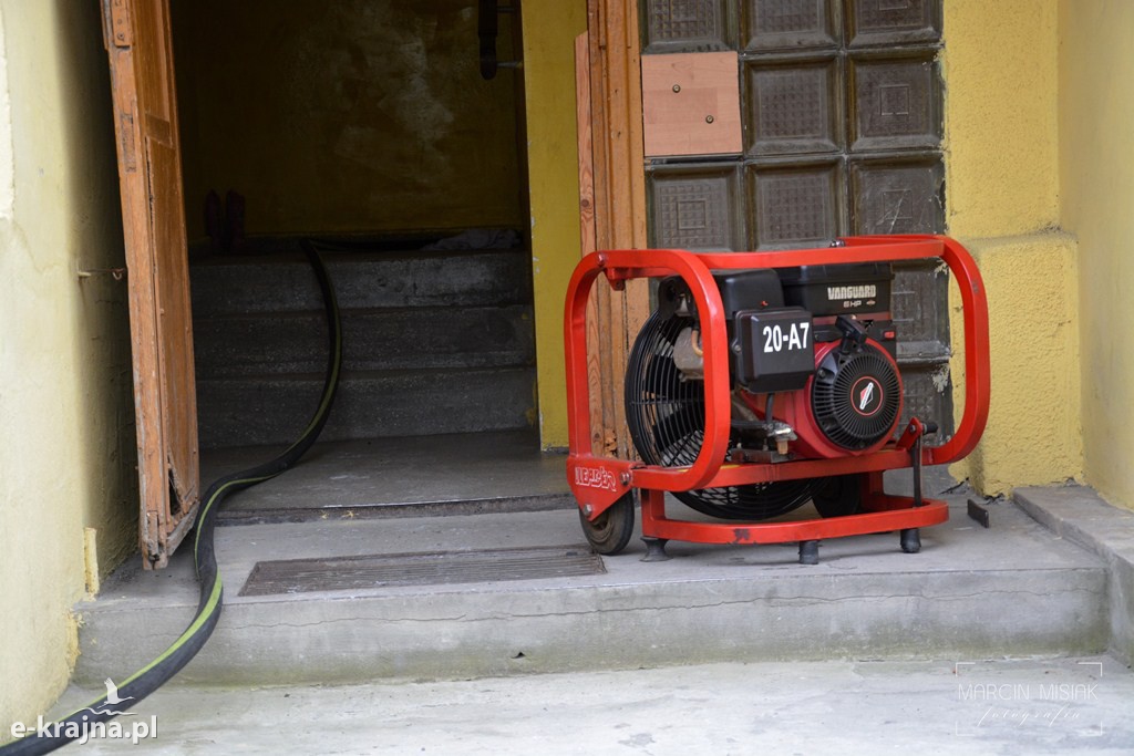 Pożar domu w Radzimiu