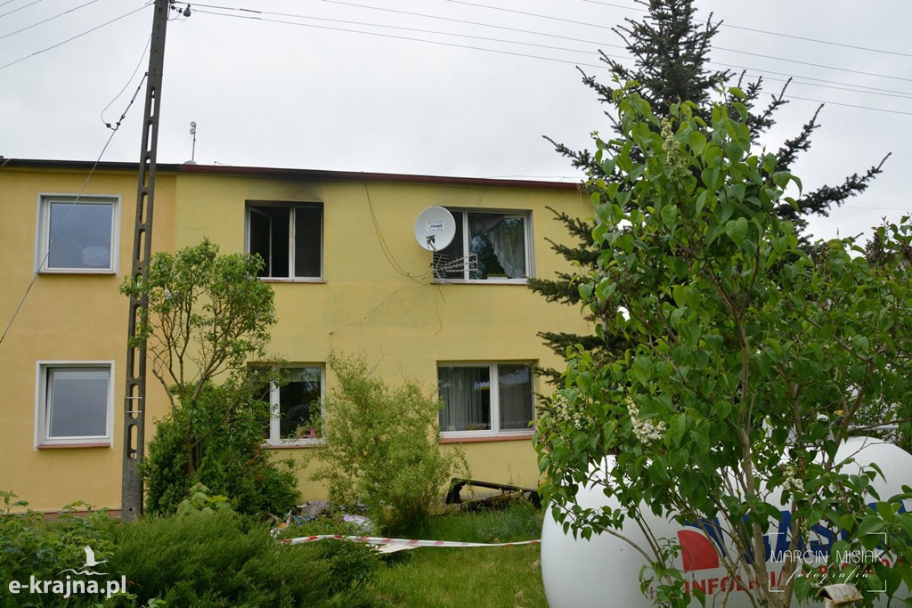 Pożar domu w Radzimiu