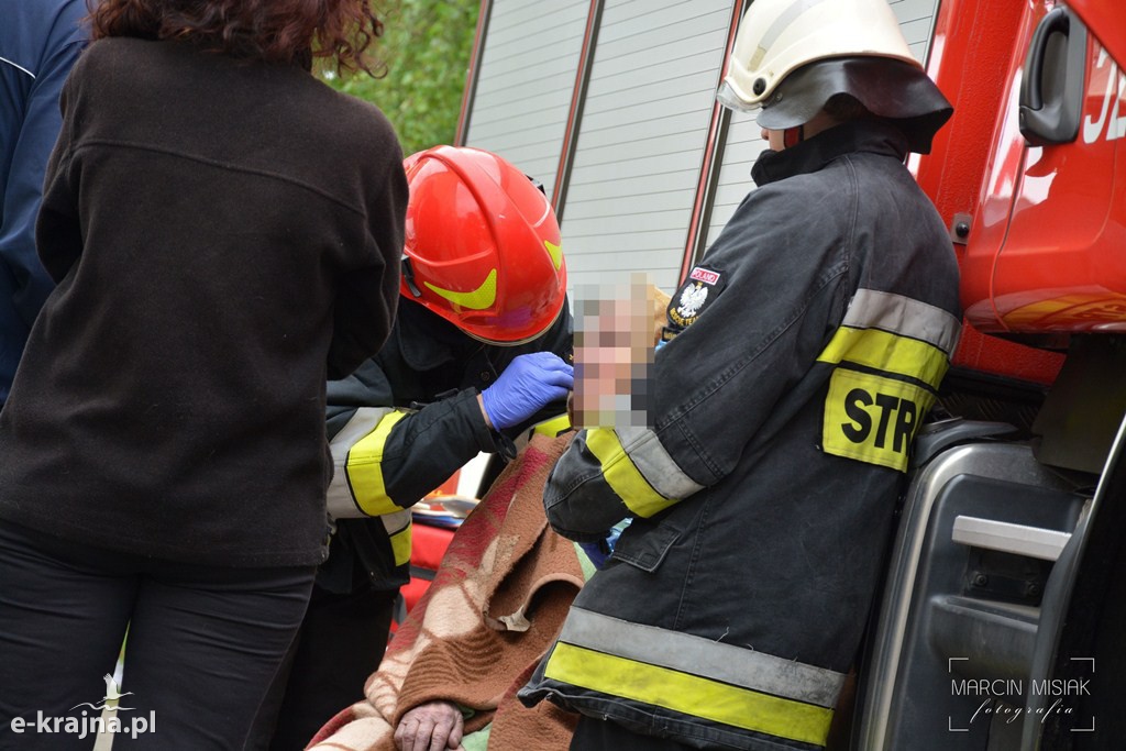 Pożar domu w Radzimiu