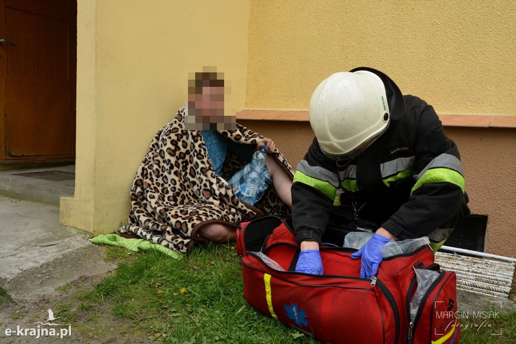 Pożar domu w Radzimiu