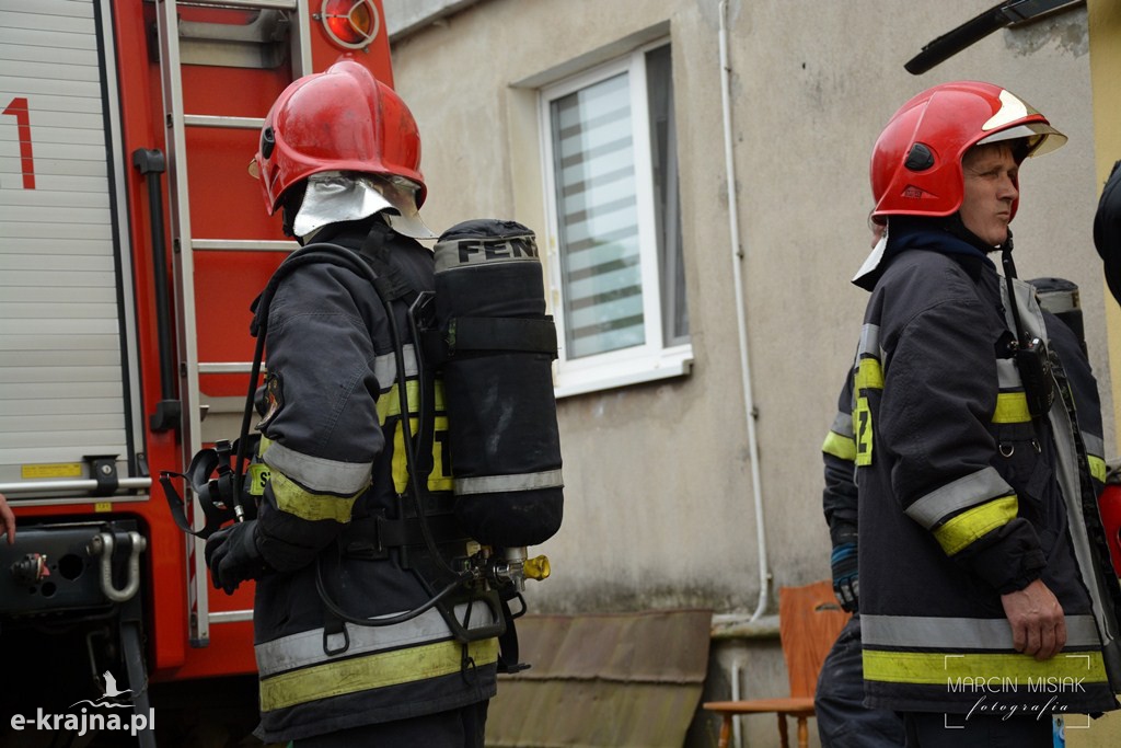 Pożar domu w Radzimiu