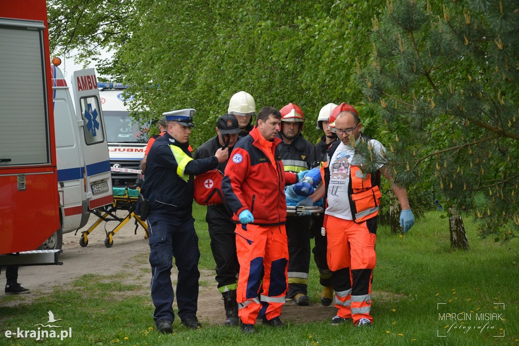 Pożar domu w Radzimiu