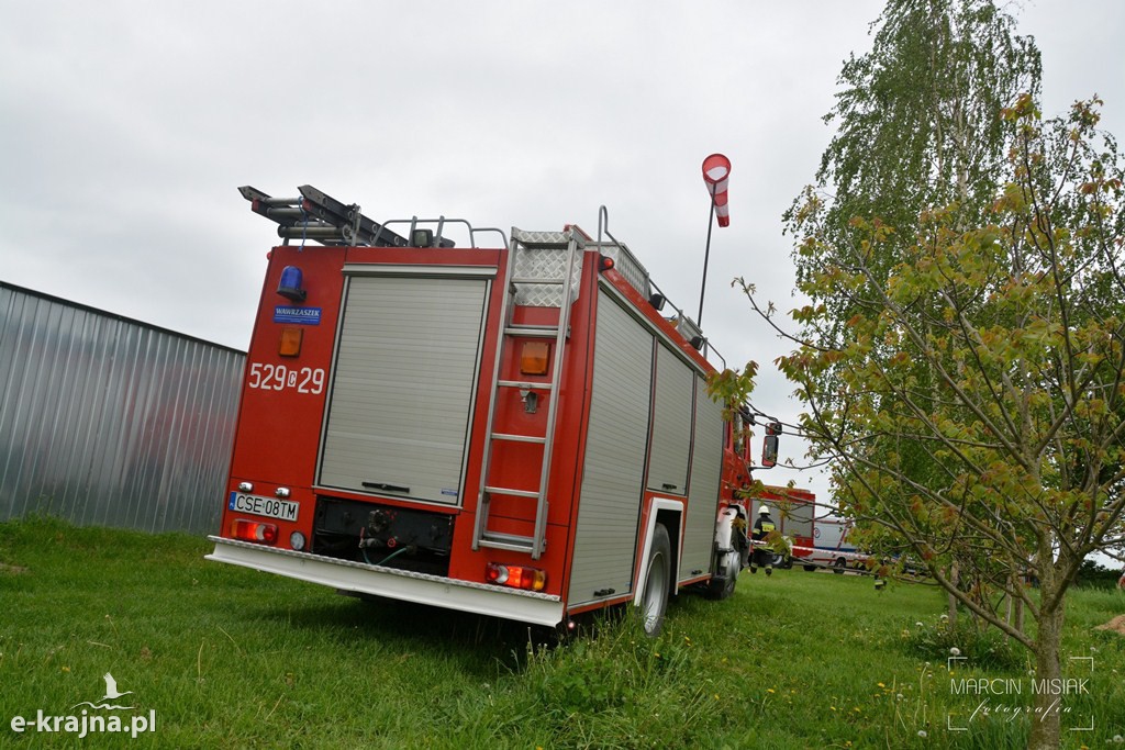Pożar domu w Radzimiu