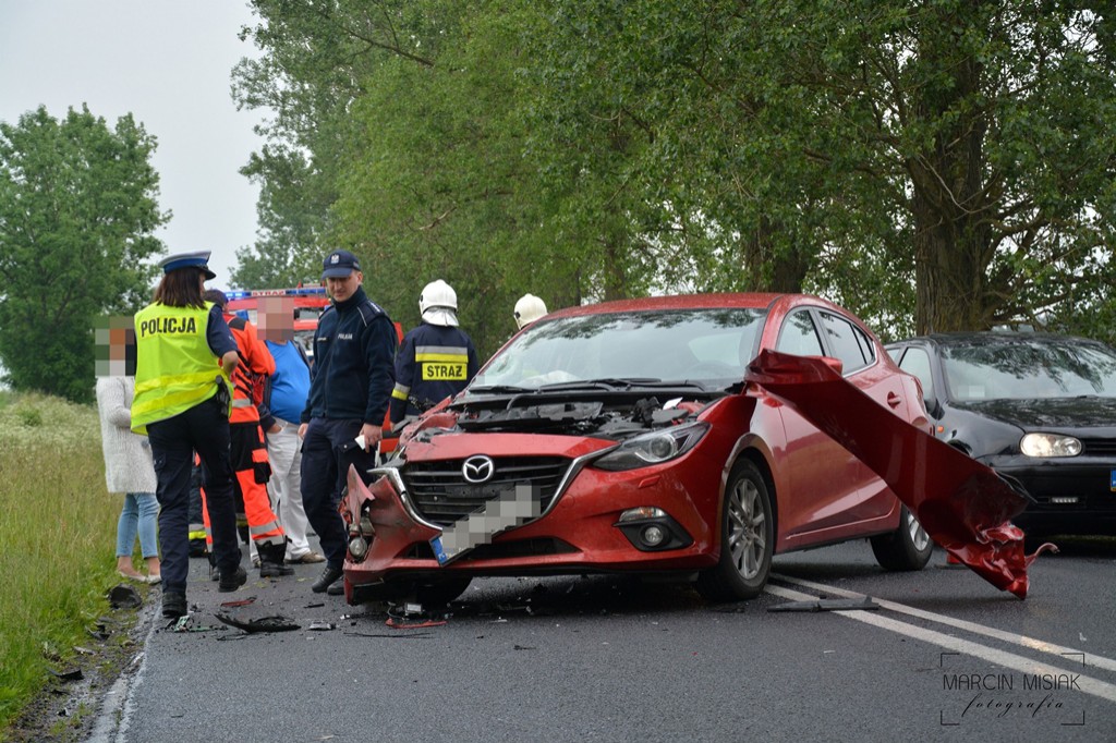 Wypadek na trasie Więcbork-Sępólno