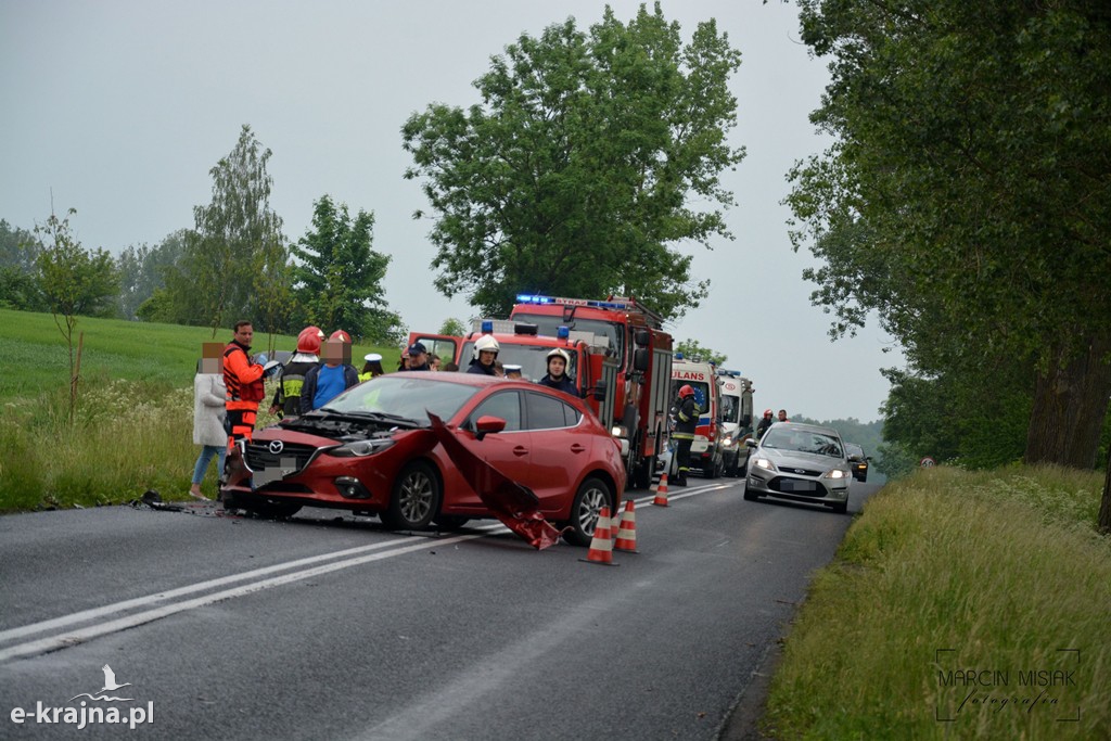 Wypadek na trasie Więcbork-Sępólno