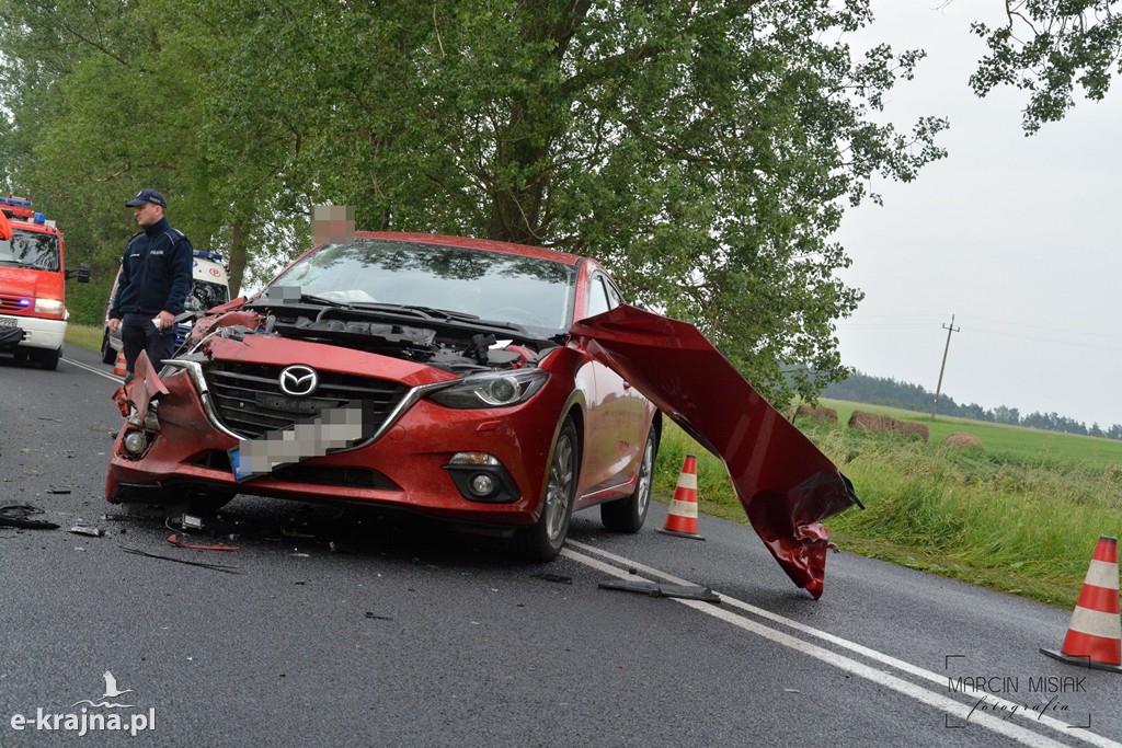 Wypadek na trasie Więcbork-Sępólno