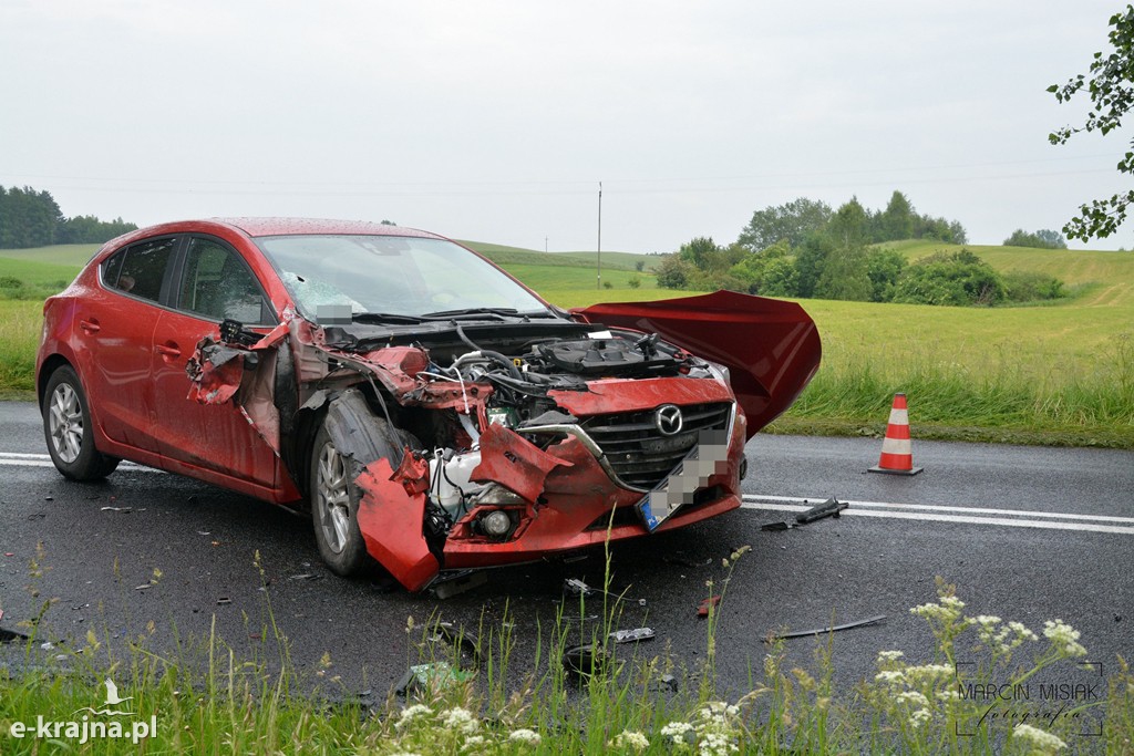 Wypadek na trasie Więcbork-Sępólno