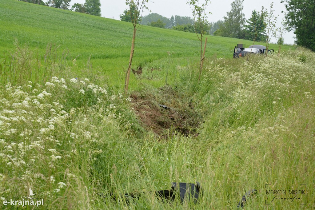 Wypadek na trasie Więcbork-Sępólno