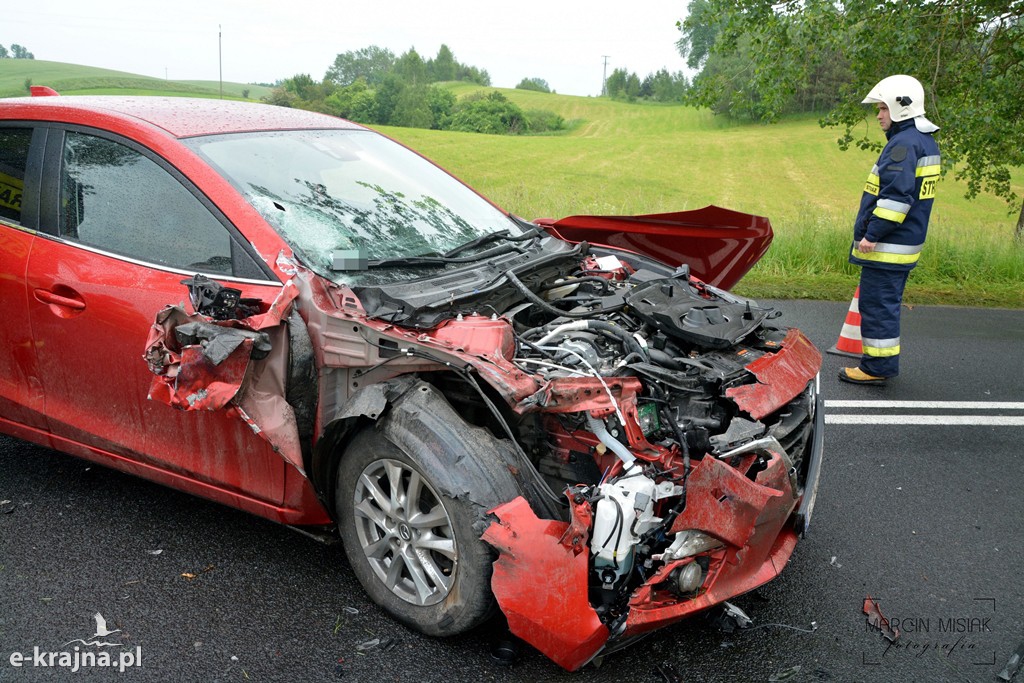 Wypadek na trasie Więcbork-Sępólno