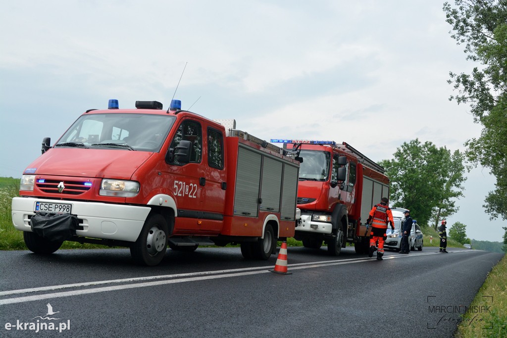 Wypadek na trasie Więcbork-Sępólno
