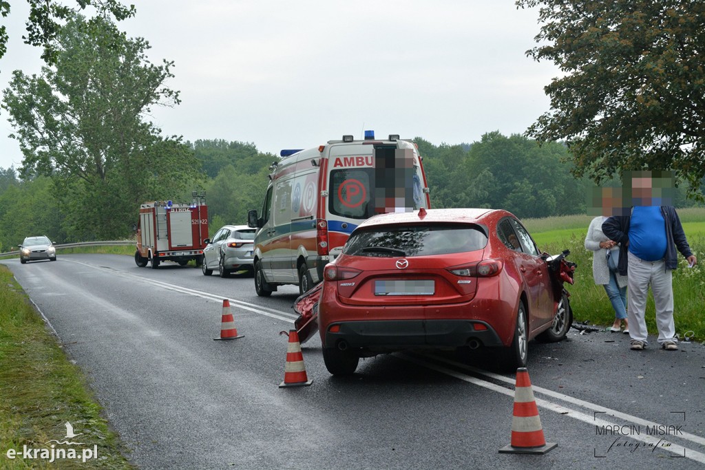 Wypadek na trasie Więcbork-Sępólno